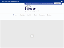 Tablet Screenshot of bisonsearch.com